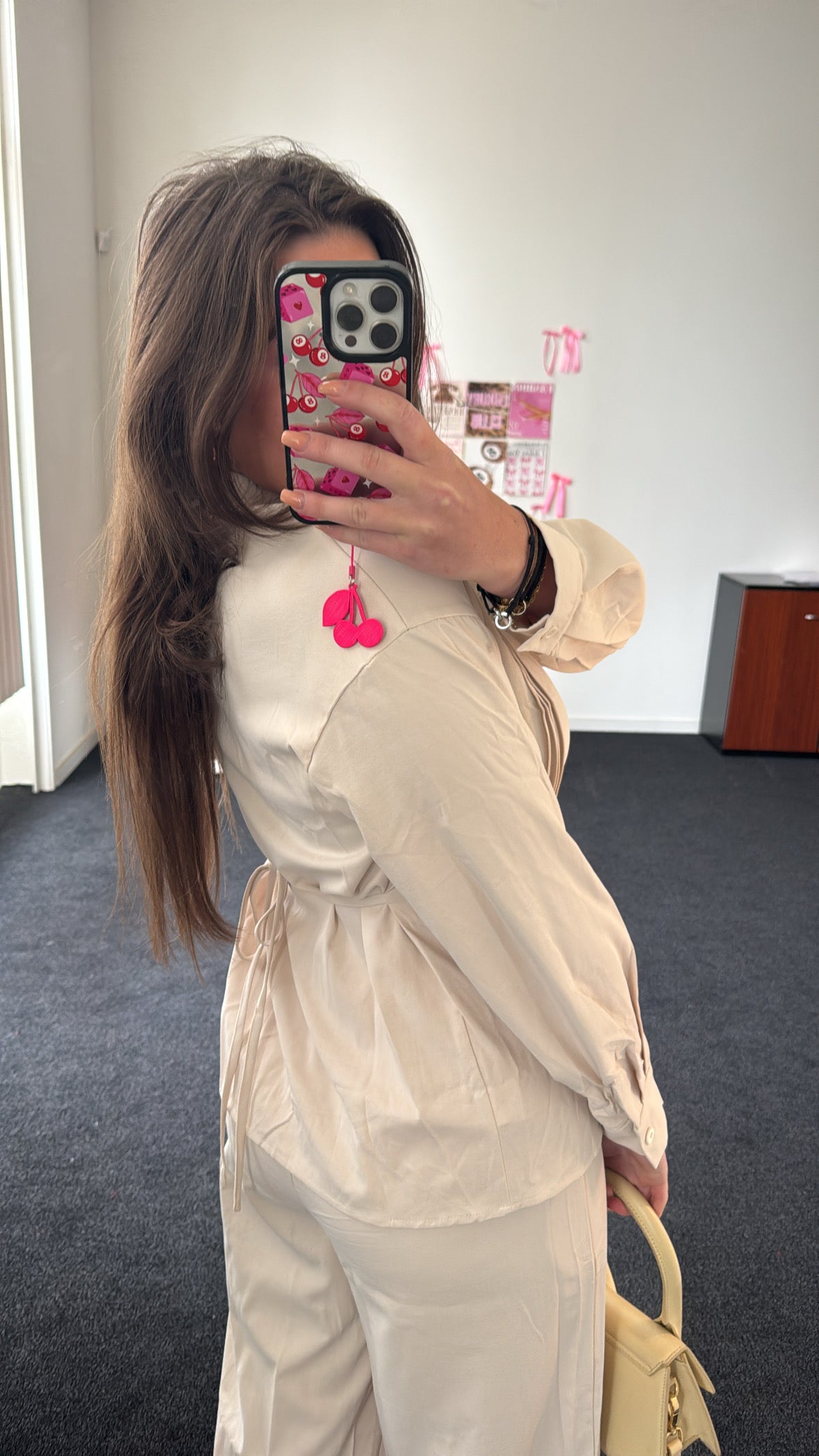 Two piece set, crème