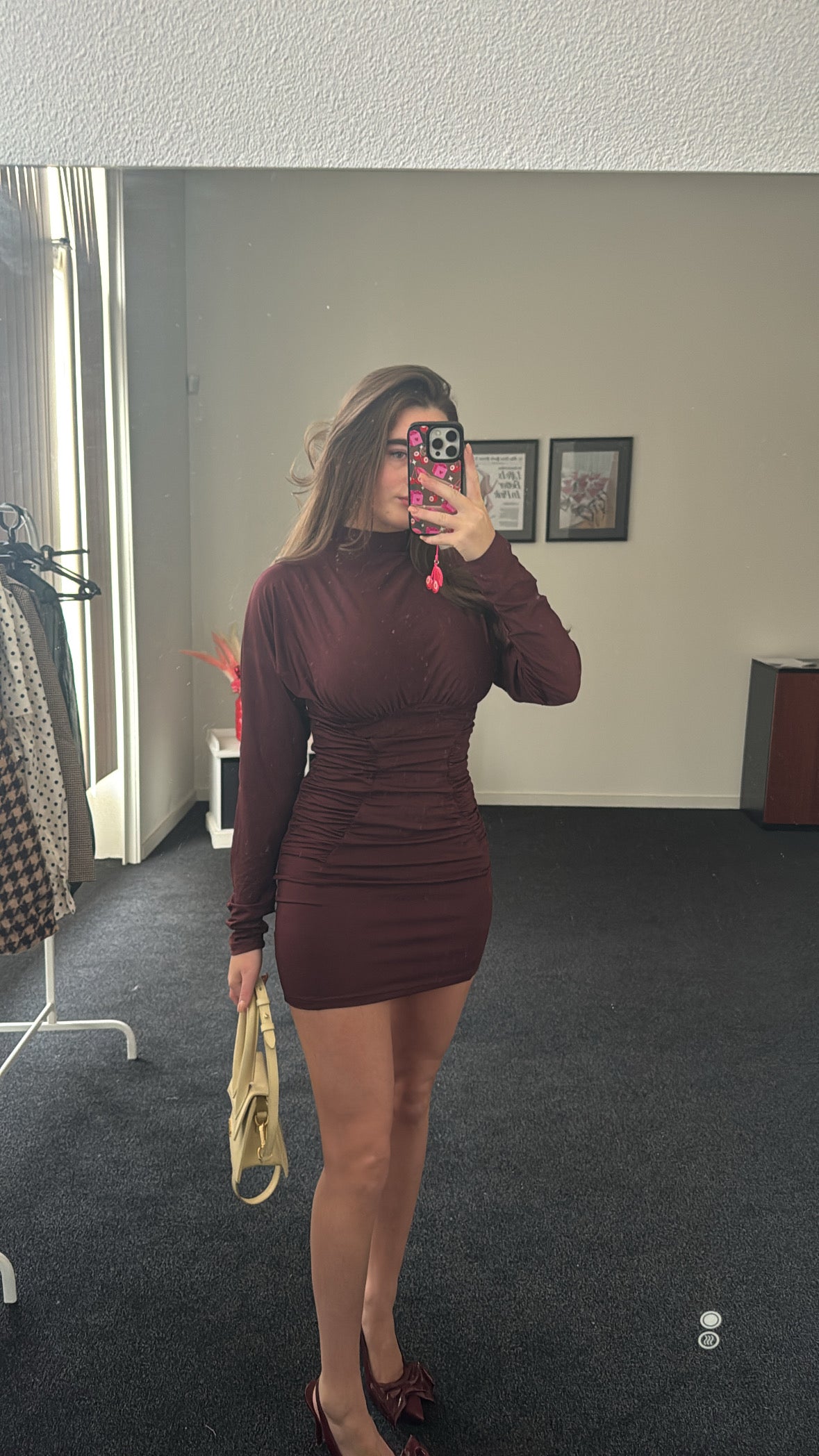 Dress, bordeaux rood