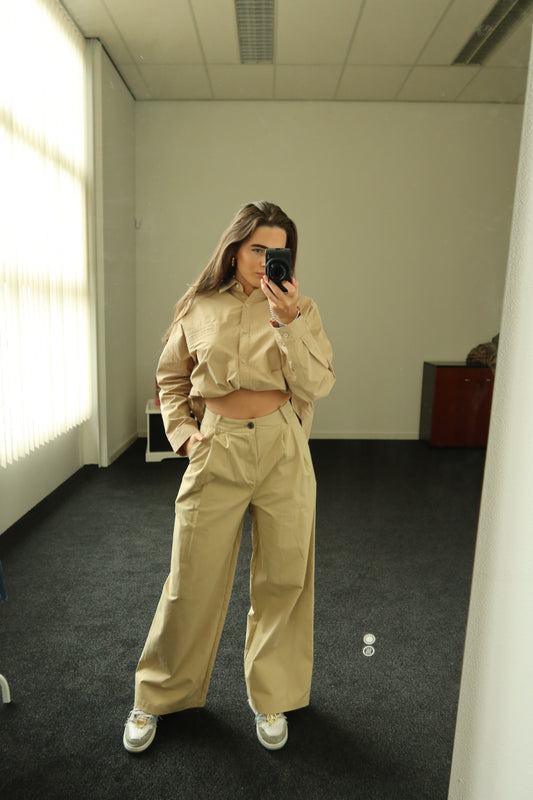 Two piece set, beige