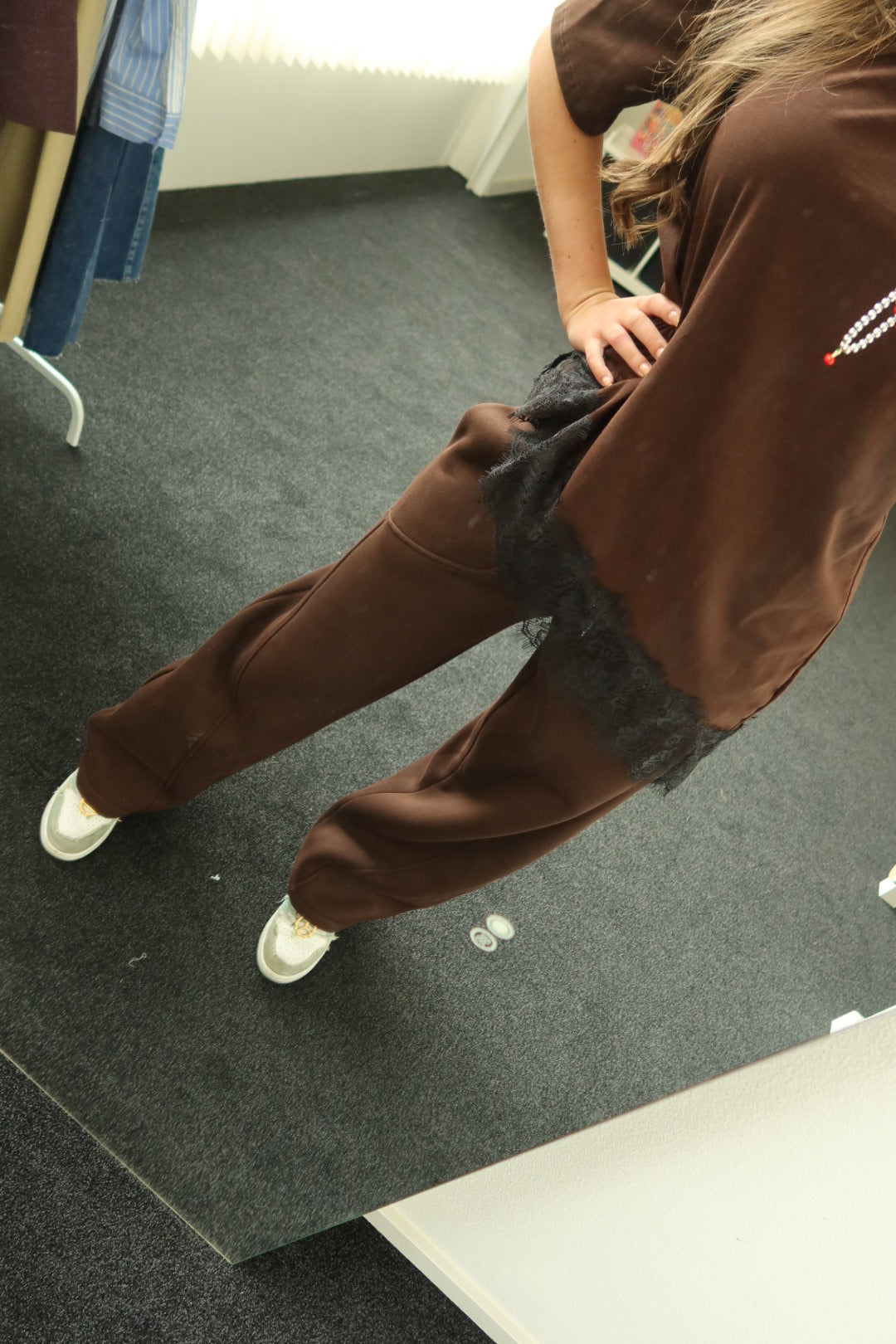Two piece set, bruin joggingspak