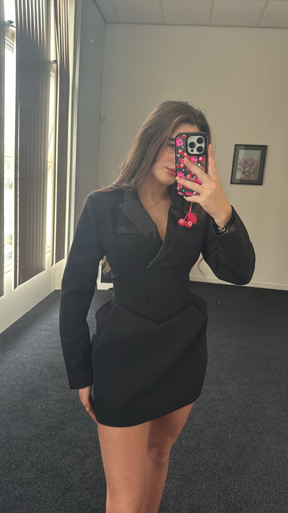 Dress, zwarte blazer jurk