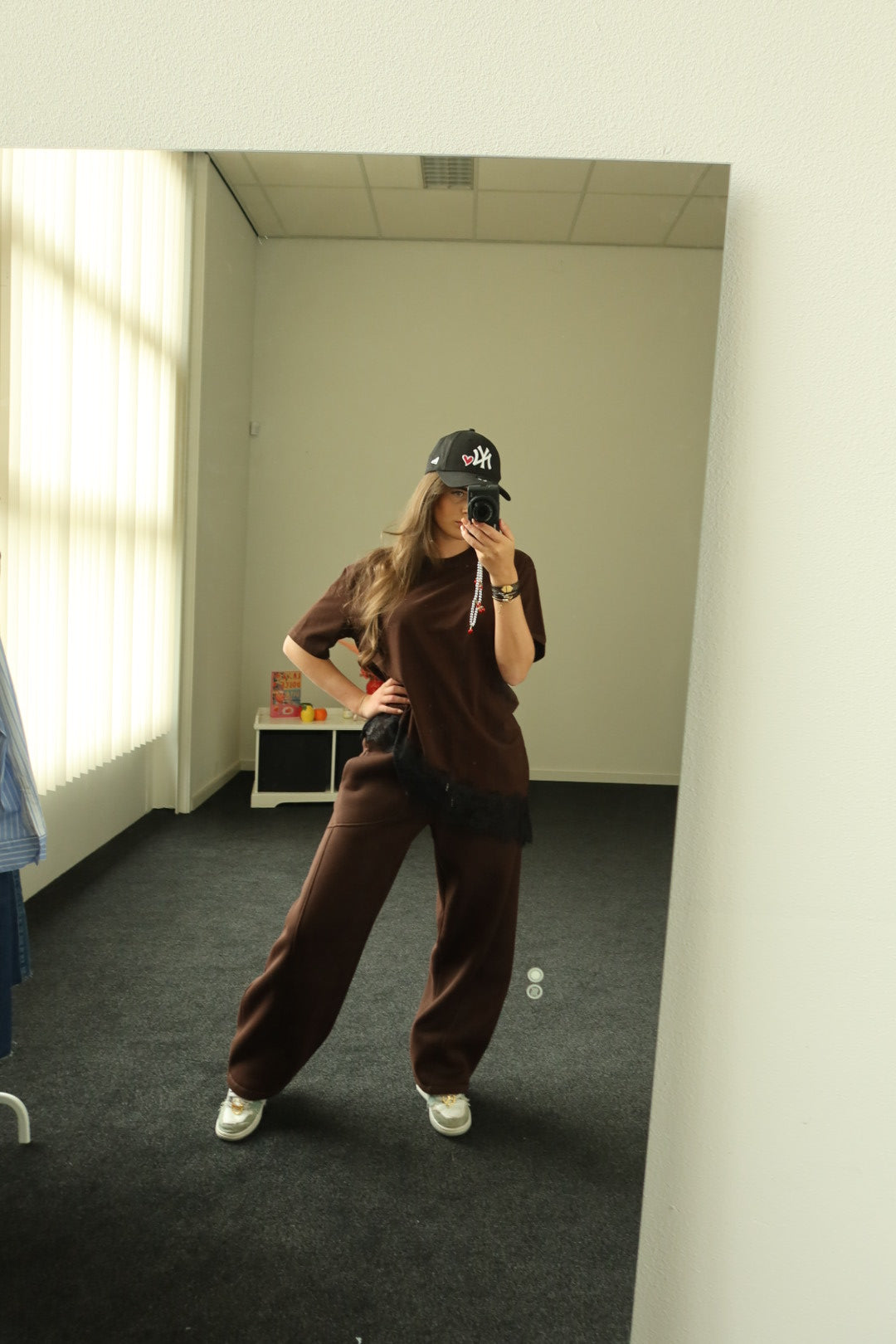 Two piece set, bruin joggingspak