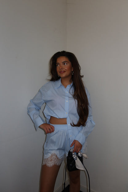 Two piece set, beach blauw