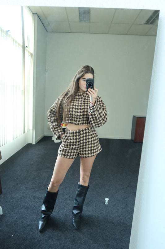 Two piece set, bruine set