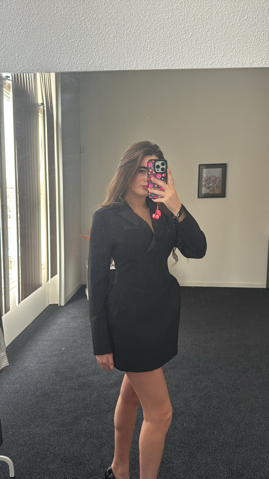Dress, zwarte blazer jurk